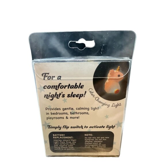 Evriholder Unicorn Night Light Pink Main Calming Design Playroom Bedroom Gift - Picture 5 of 6